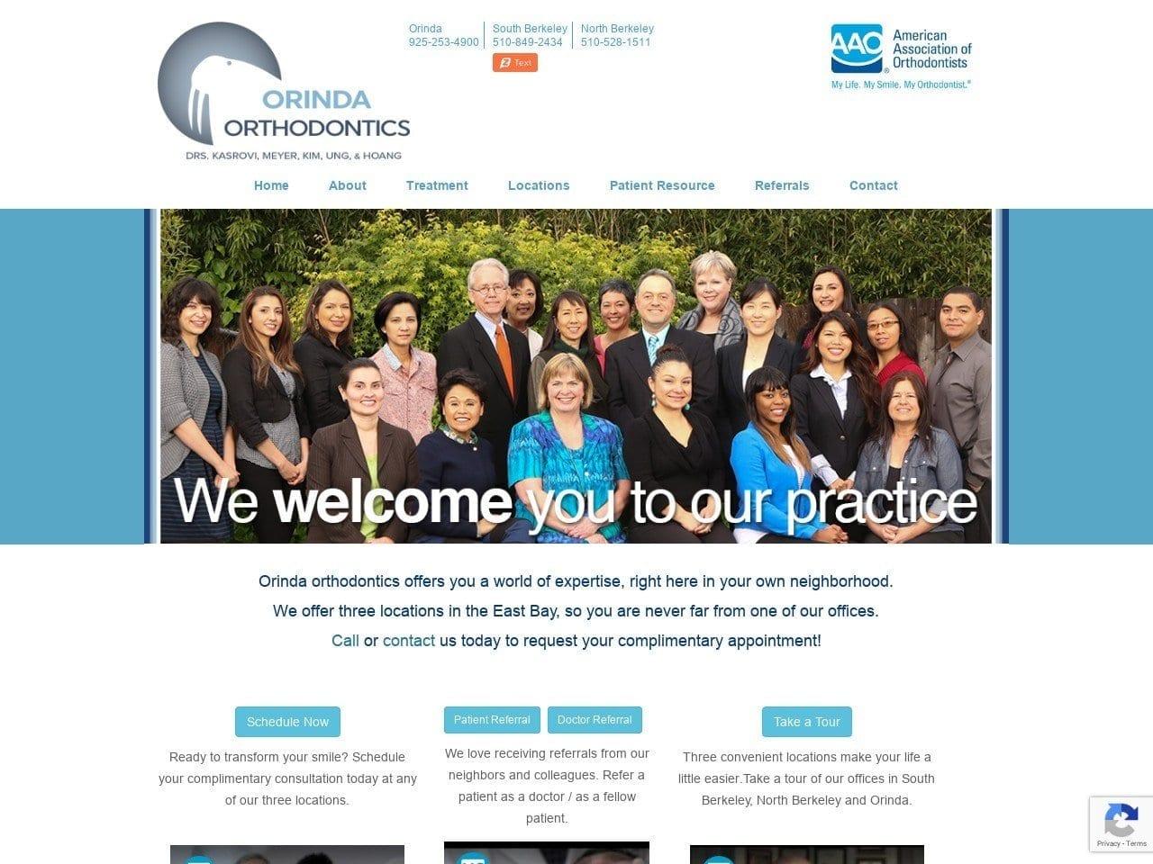 Orinda Orthodontics screenshot