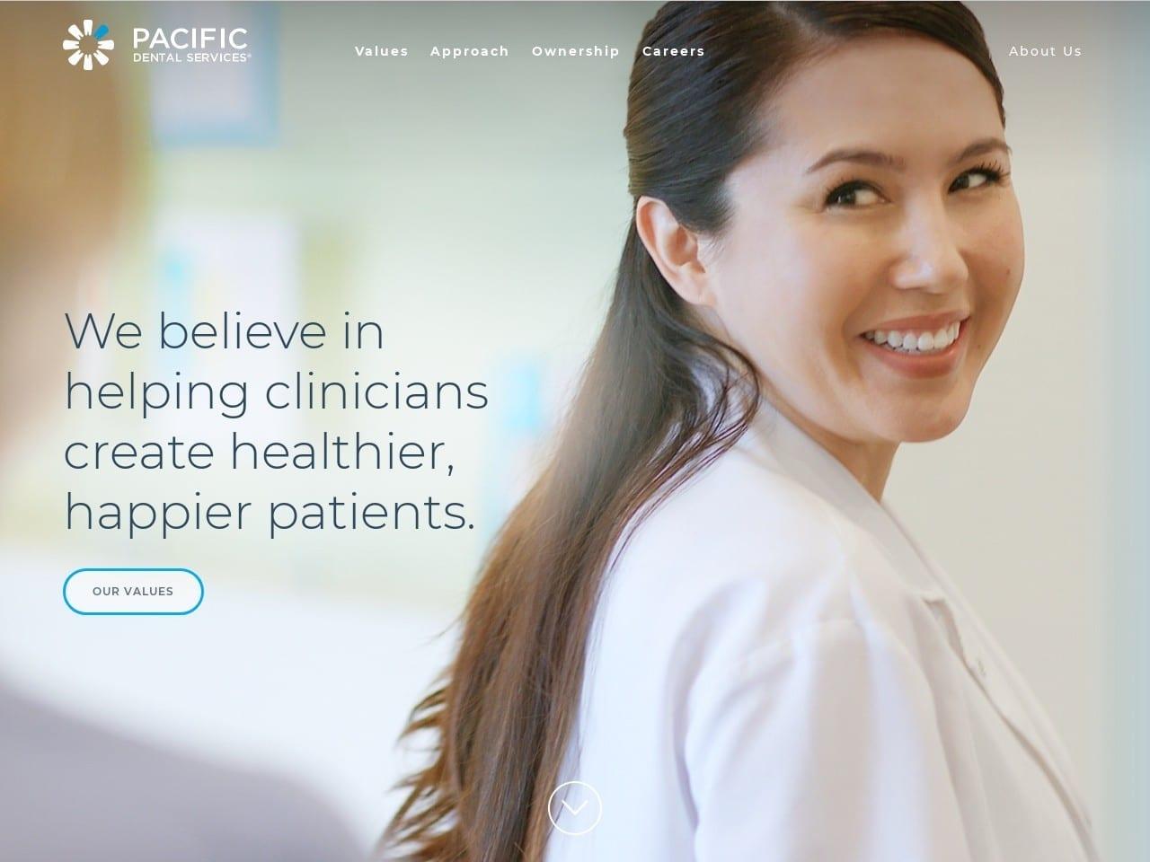 Pacific Dental Services screenshot