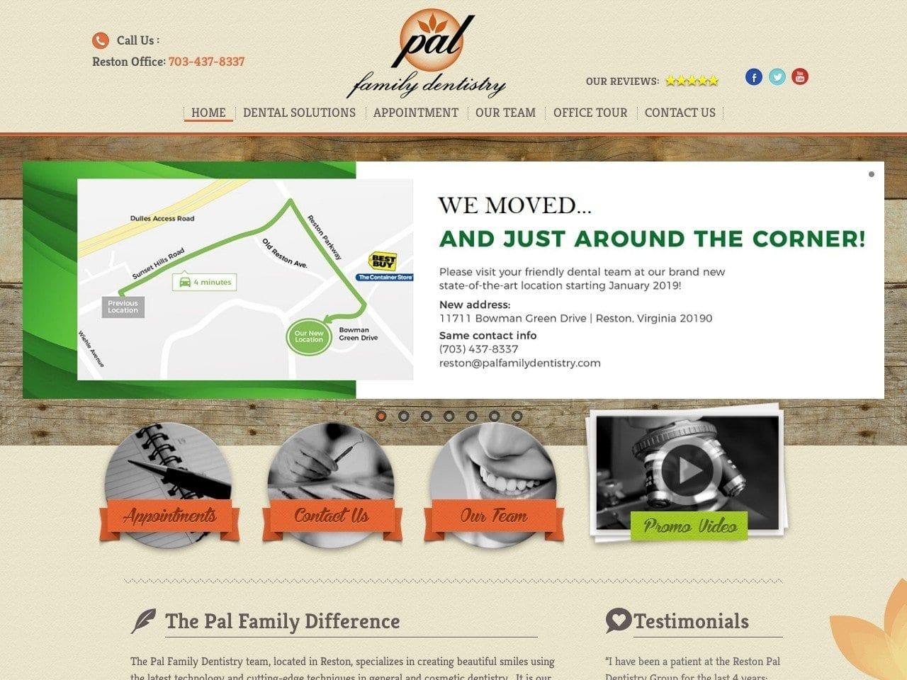 Pal Family Dentistry screenshot