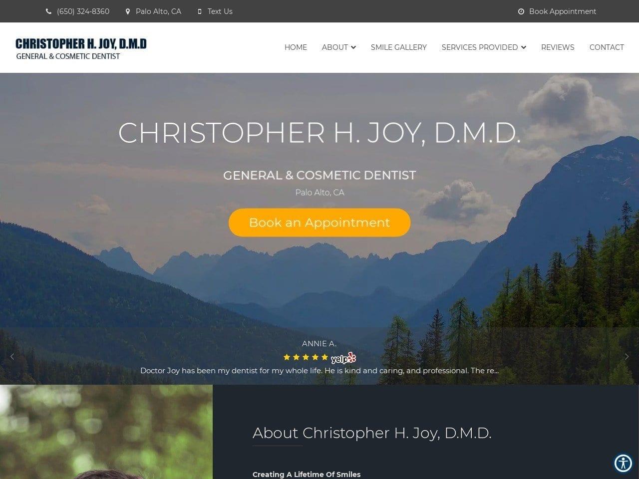 Dr. Christopher H. Joy DMD screenshot