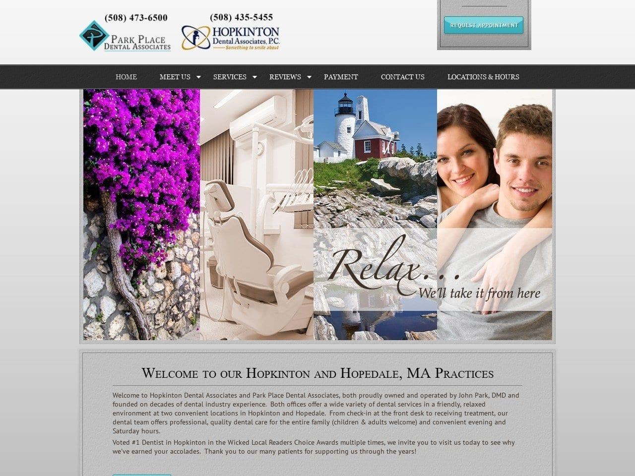 Park Place Dental Associates John C. Park D.M.D. screenshot