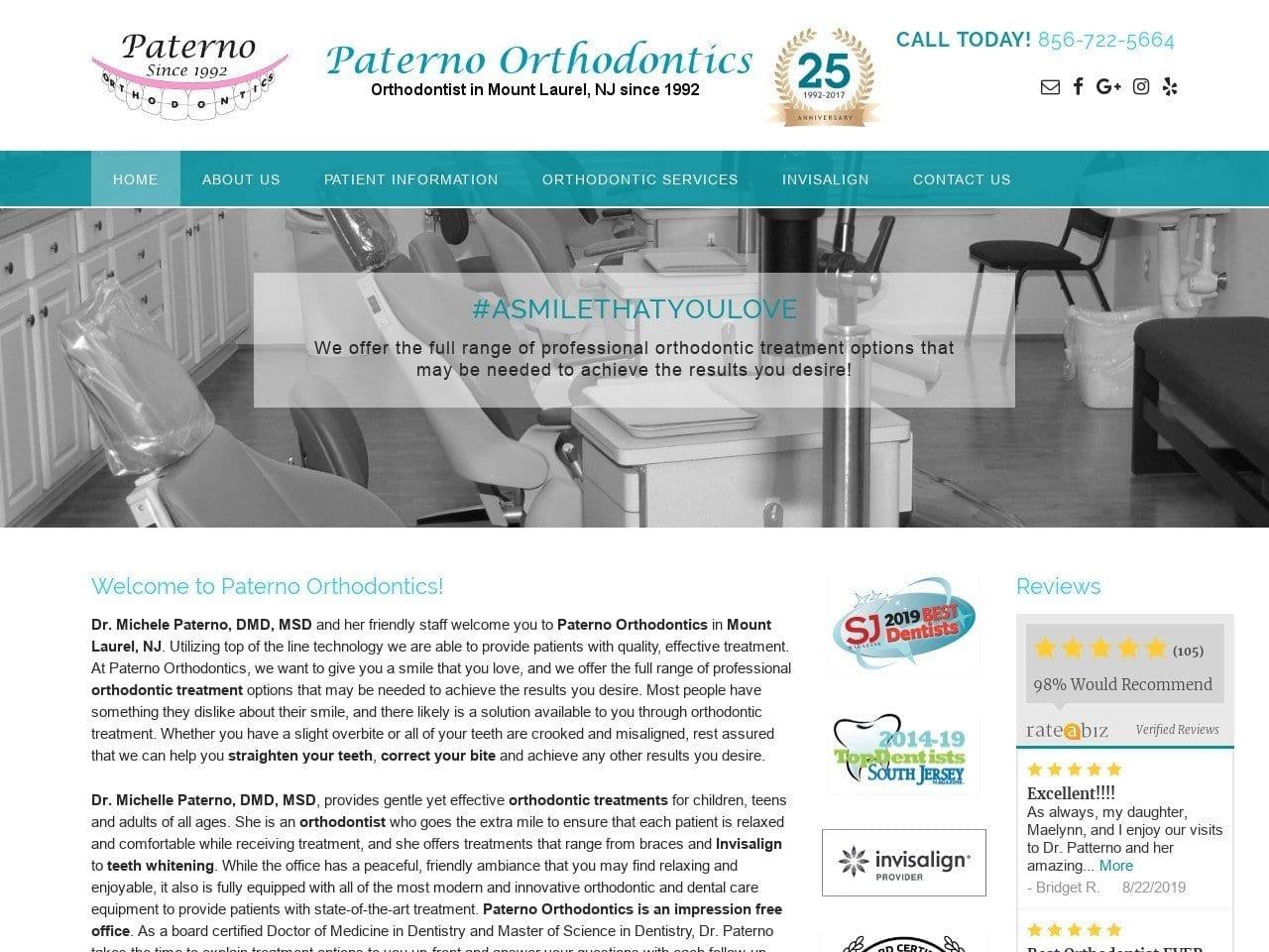 Paterno Orthodontics LLC screenshot