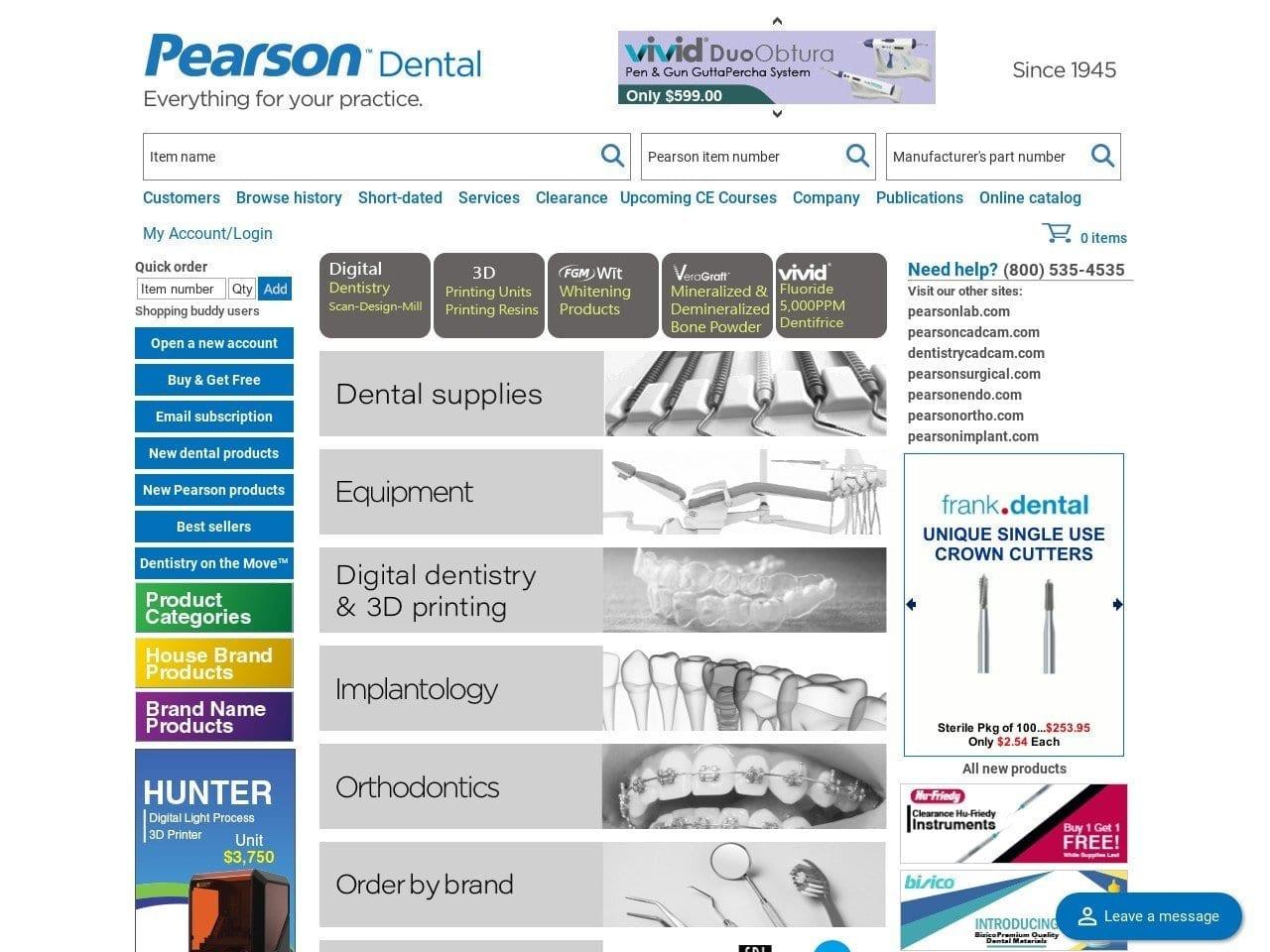 Pearson Dental Supplies screenshot