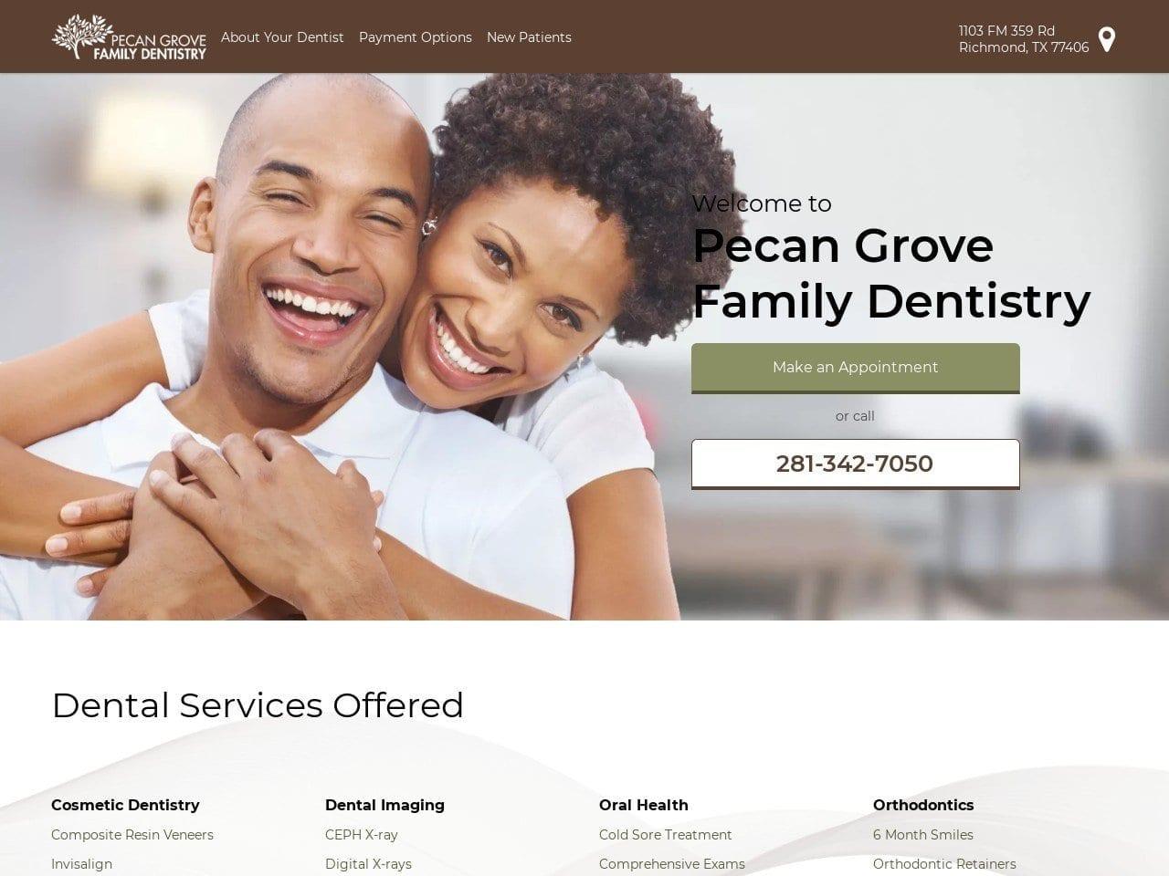 Pecan Grove Family Dentist screenshot