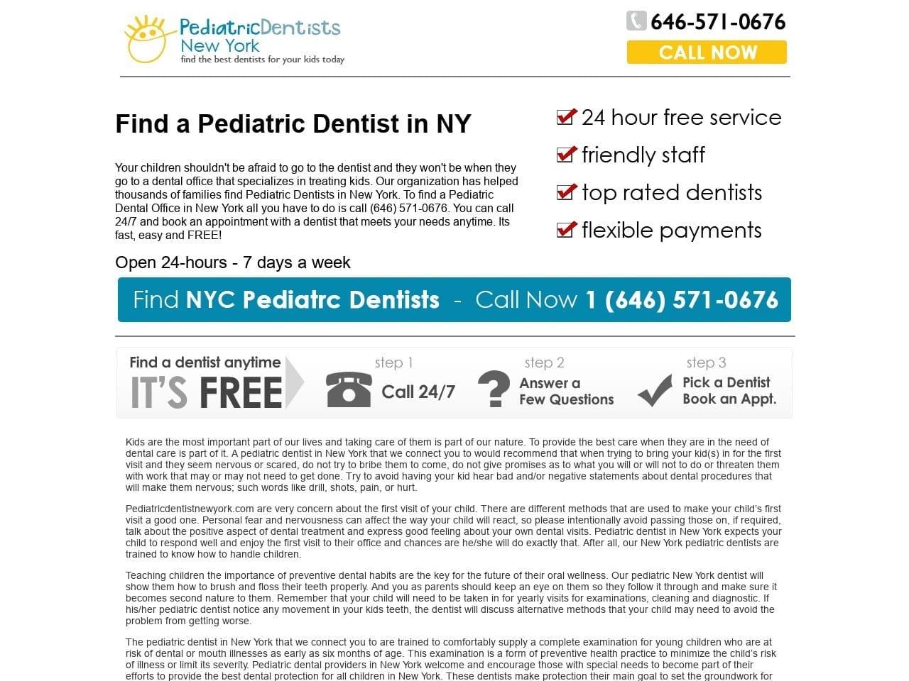 Pediatric Dentist New York screenshot