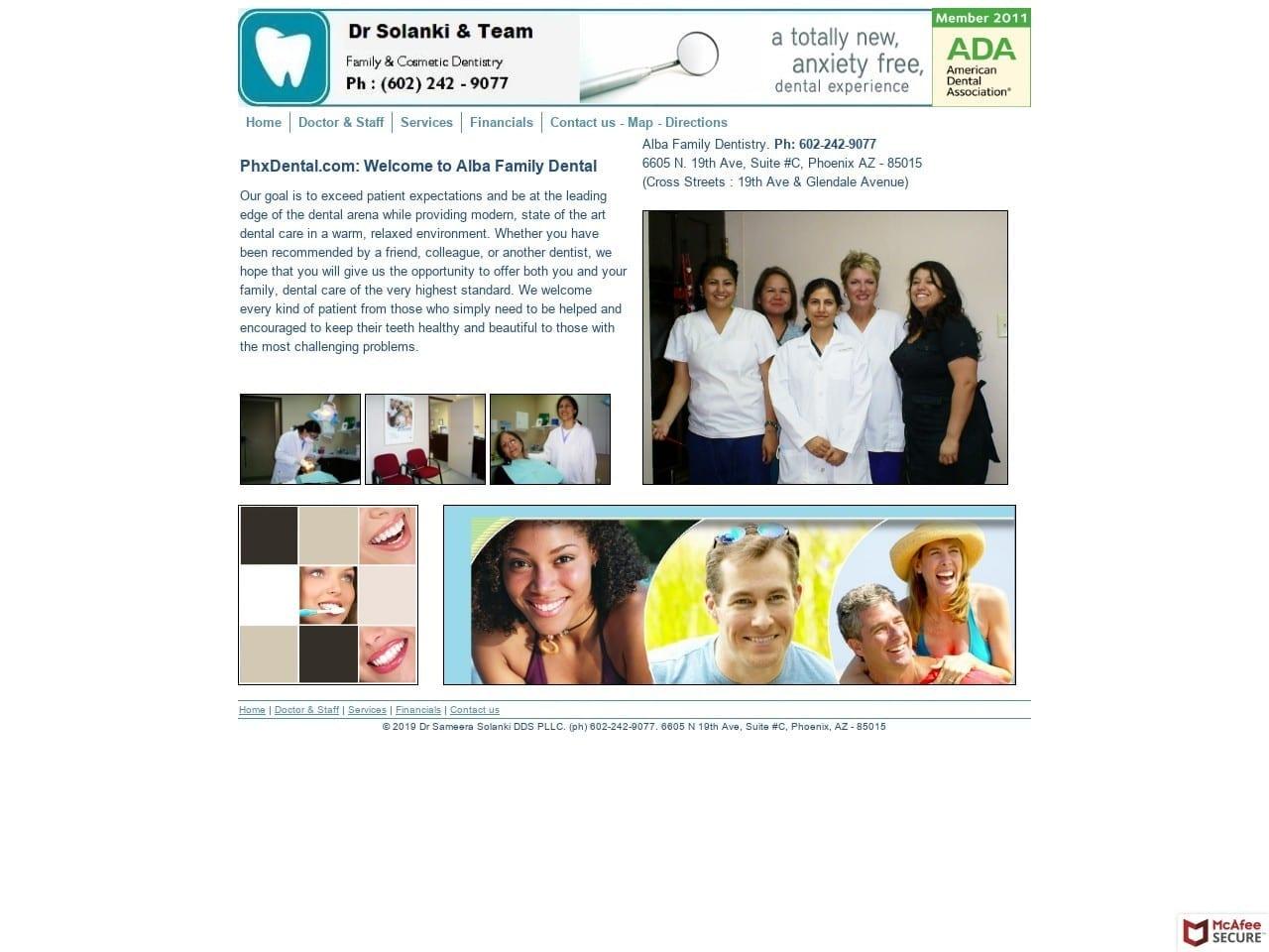 Alba Family Dental screenshot