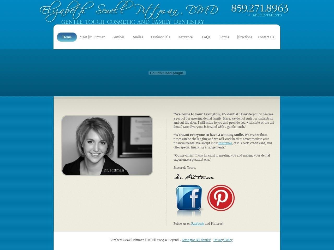 Dr. Elizabeth S. Pittman DMD screenshot