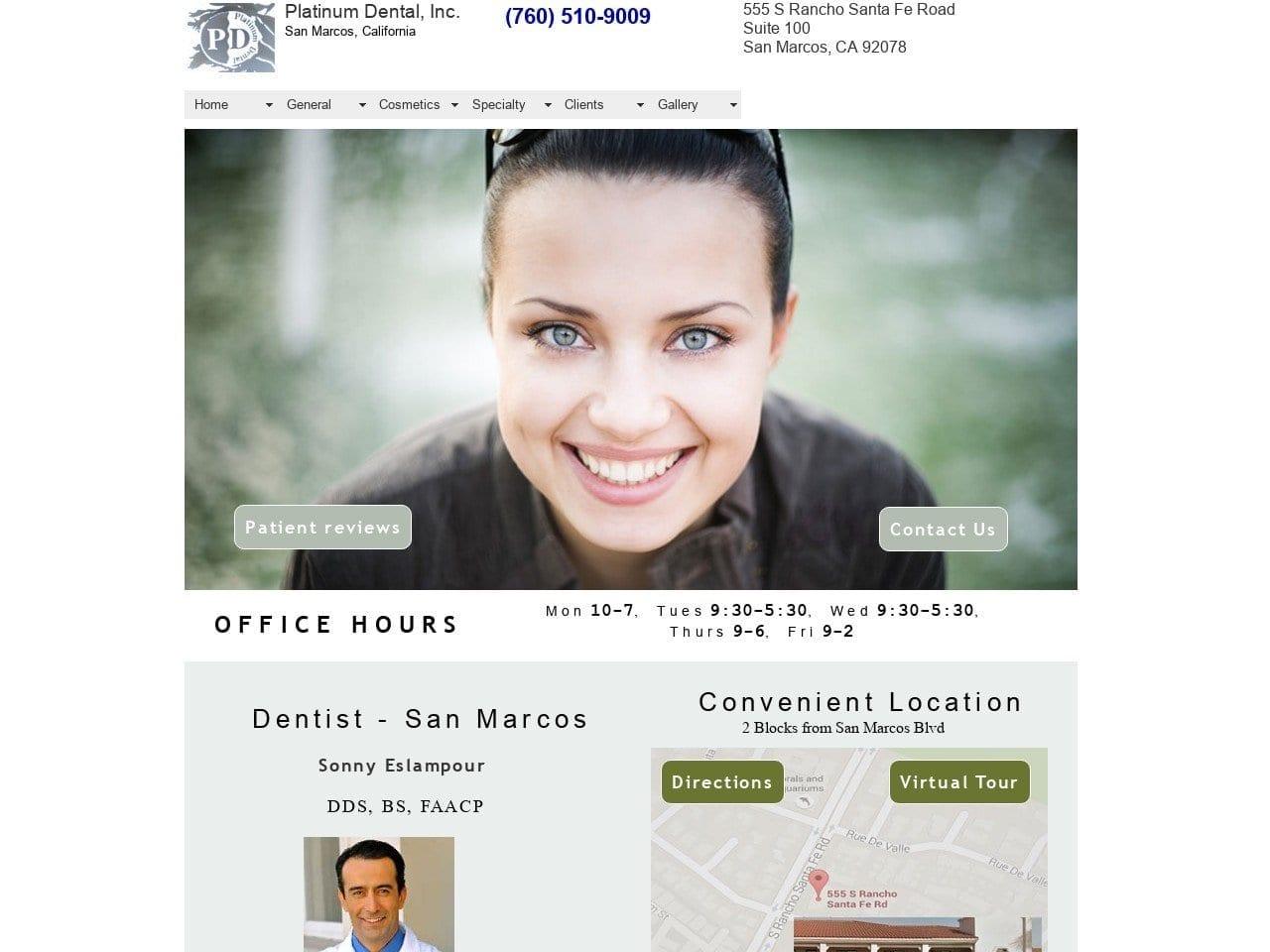 Platinum Dental Inc. screenshot