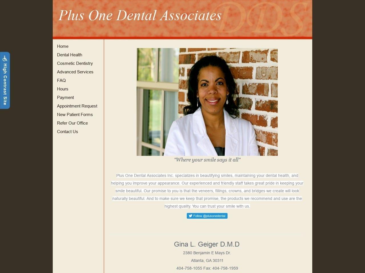 Plus One Dental Associates screenshot