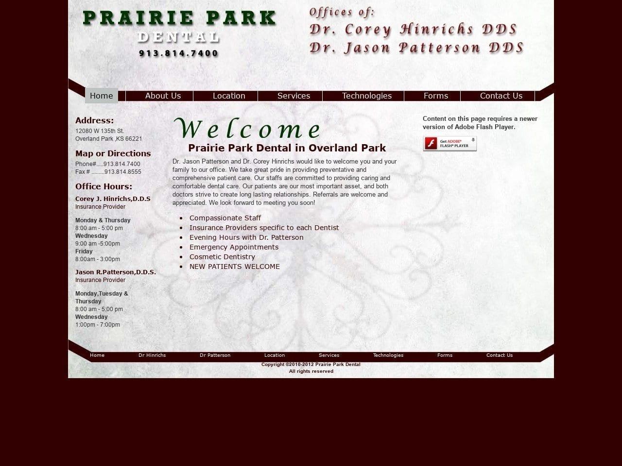 Prairie Park Dental screenshot