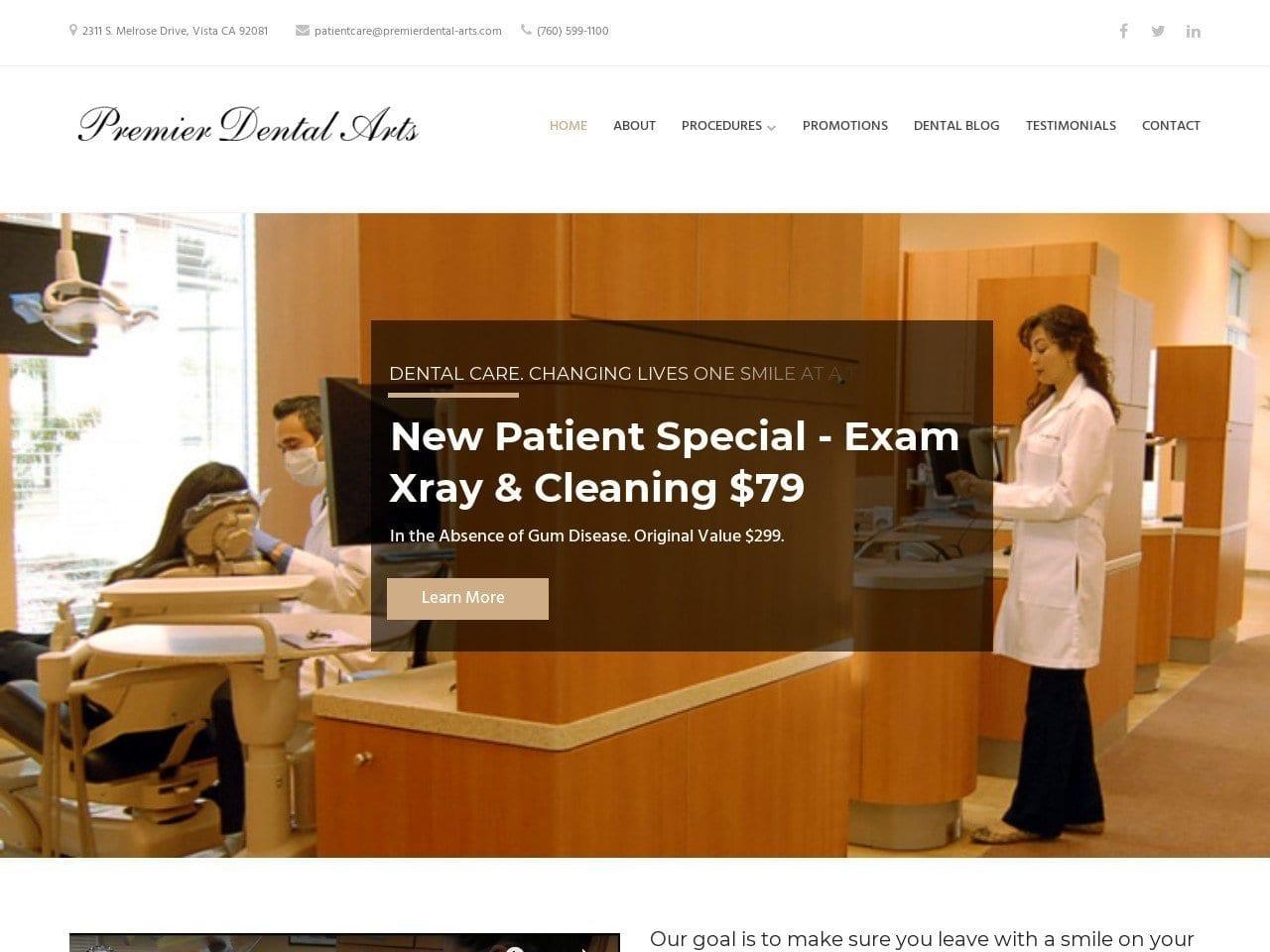 Premier Dental Arts screenshot