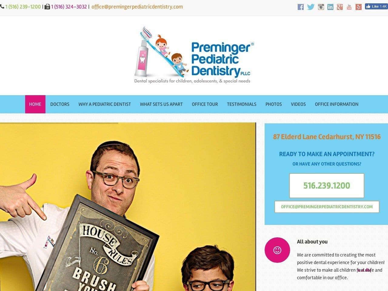 Preminger Pediatric Dentistry PLLC screenshot