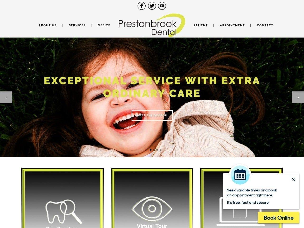 Prestonbrook Dental screenshot