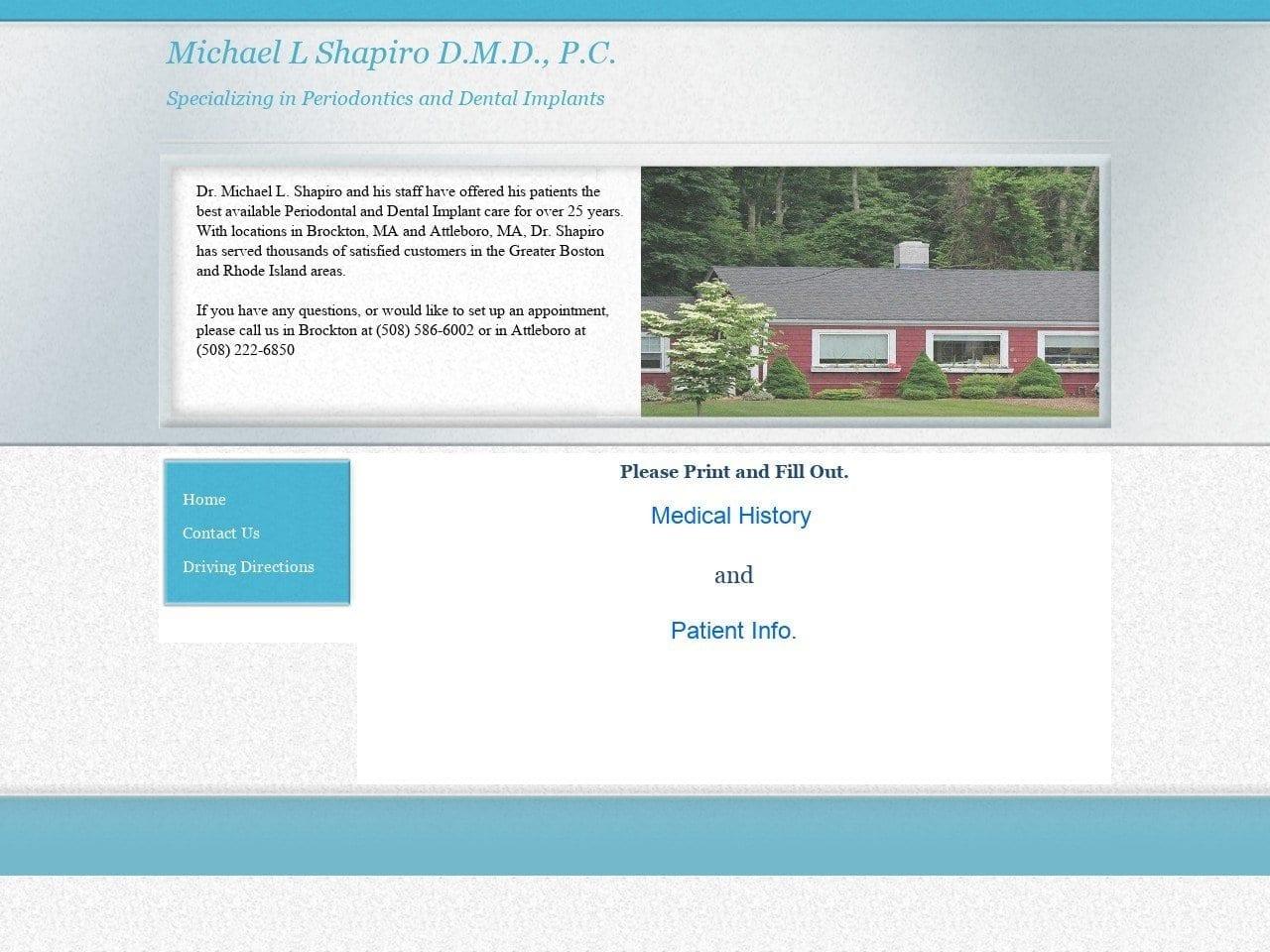 Michael L Shapiro D.M.D. P.C. screenshot
