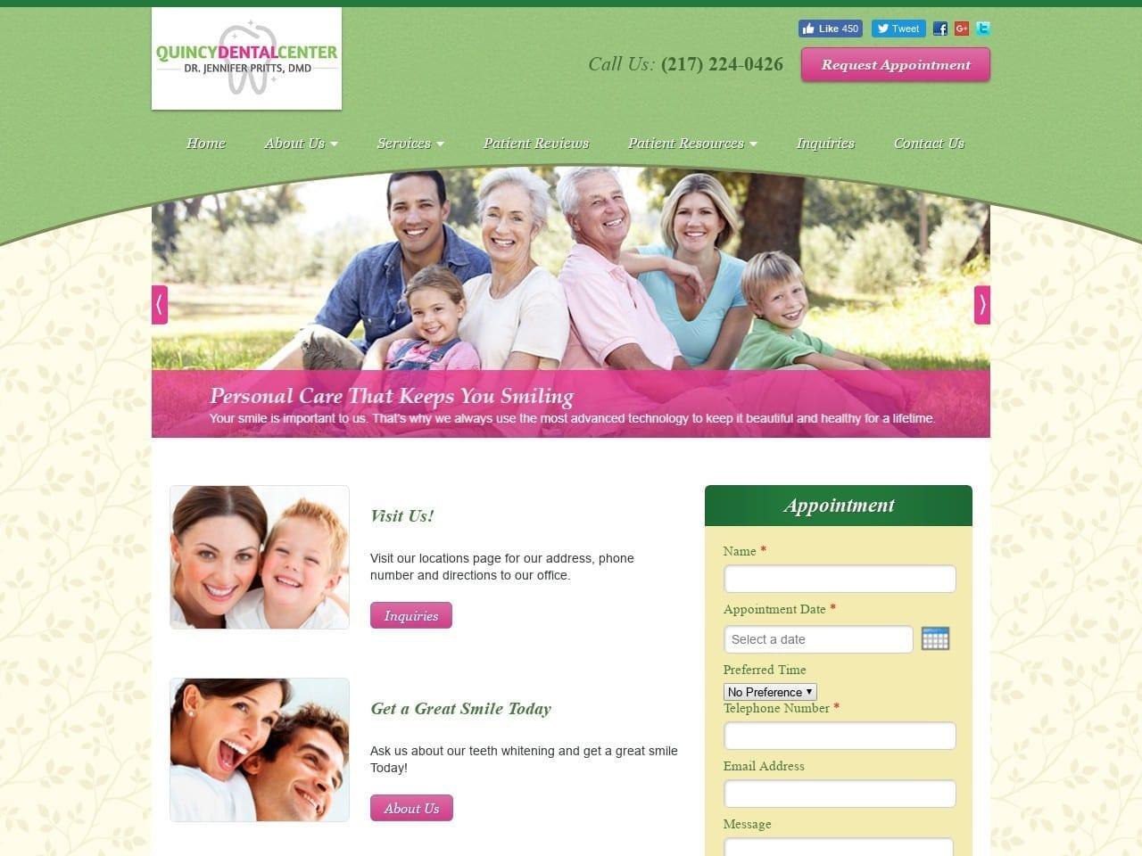 Quincy Dental Center screenshot
