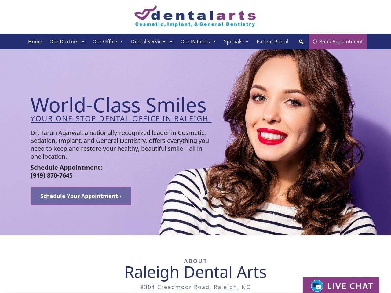 Raleigh Dental Arts screenshot