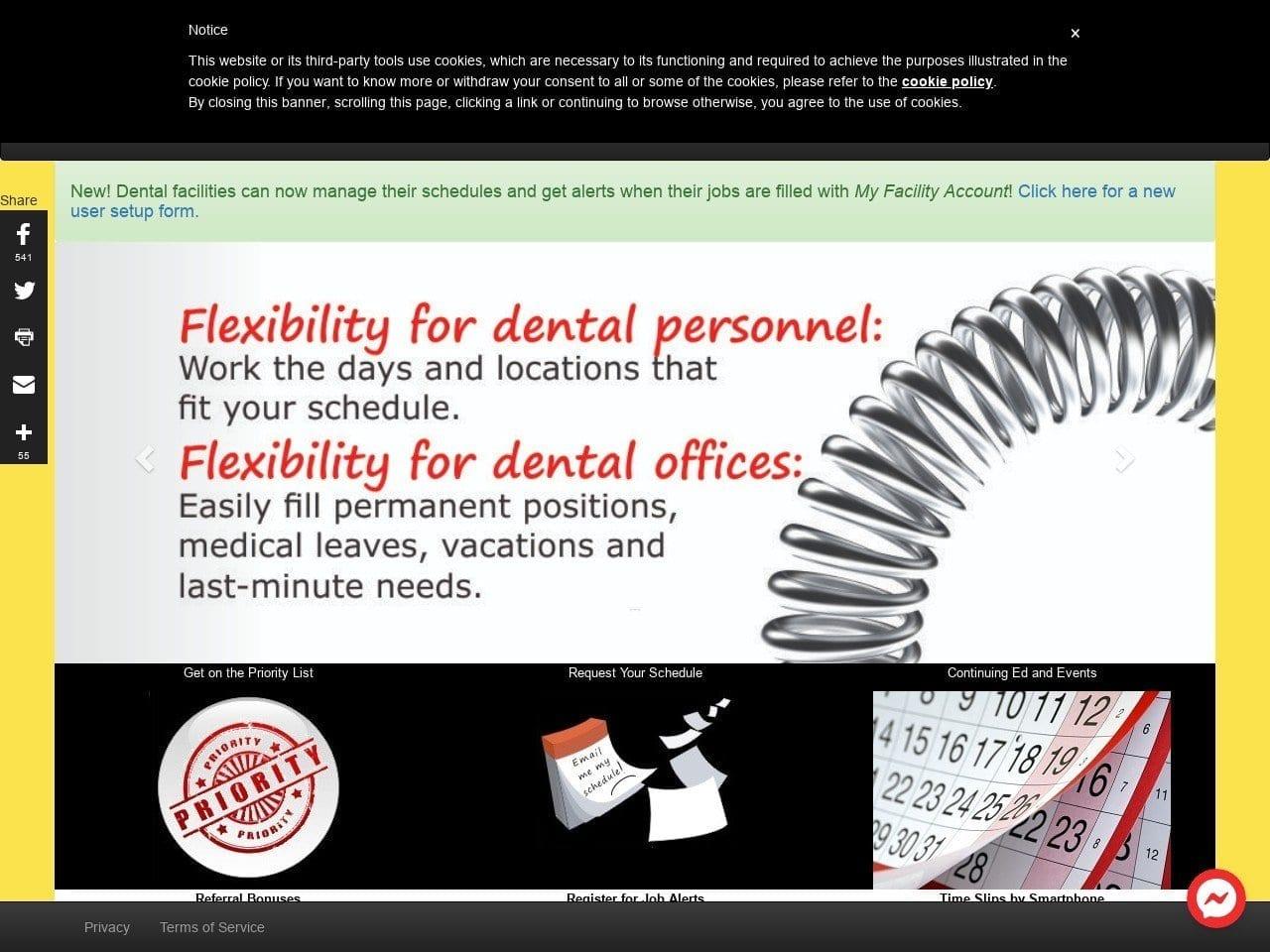 RDH Temps Dental Placement