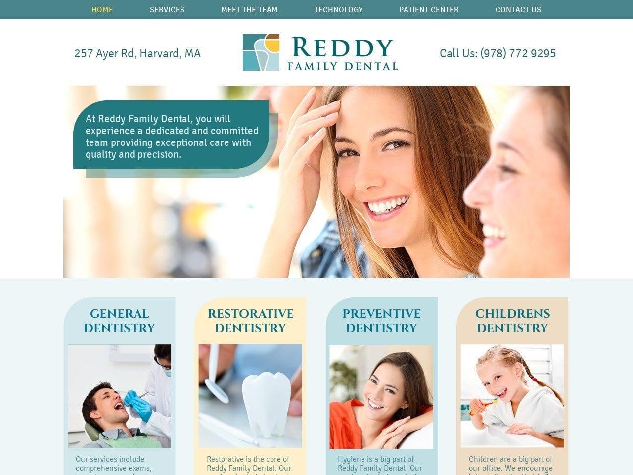 Reddy Family Dental screenshot