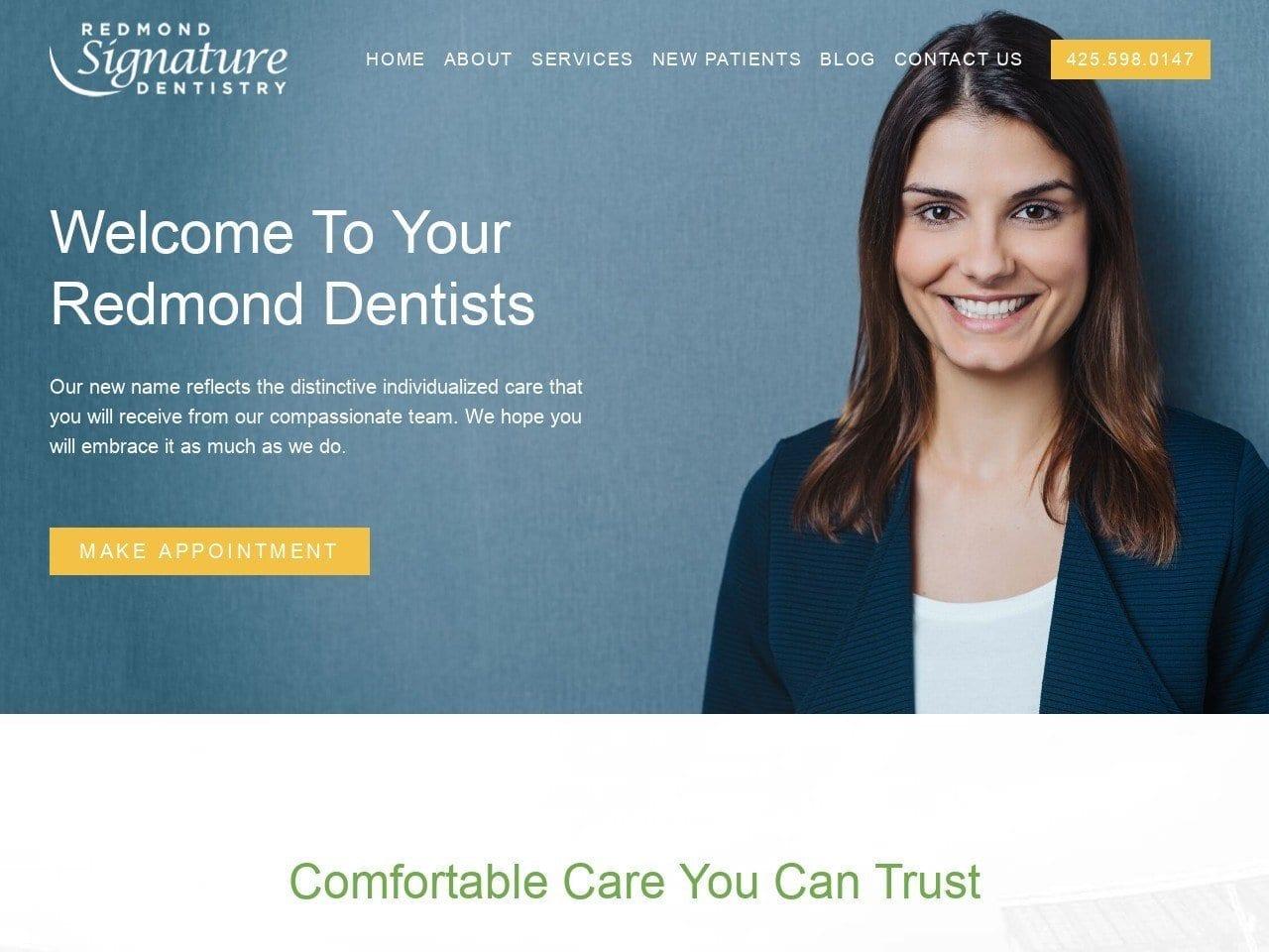 Redmond Family & Cosmetic Dentist screenshot