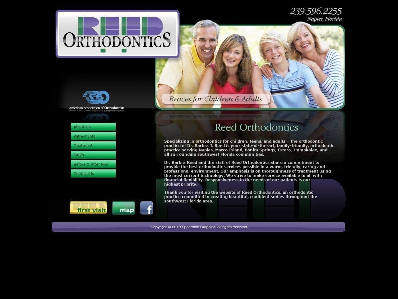 Reed Orthodontics screenshot