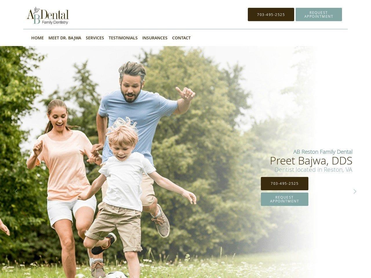 Reston Family Dental screenshot