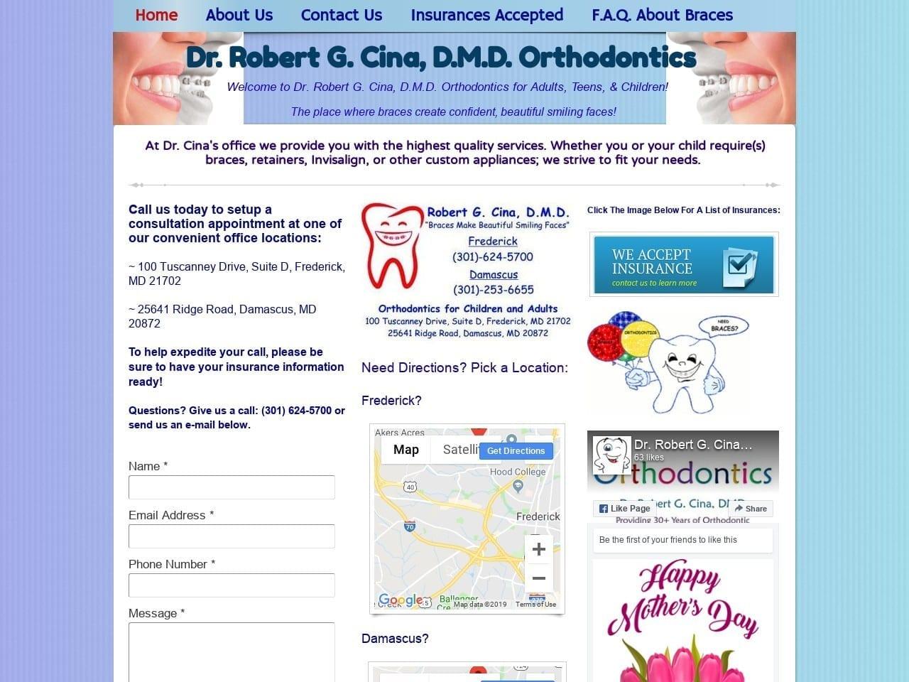 Dr. Robert G. Cina D.M.D. screenshot