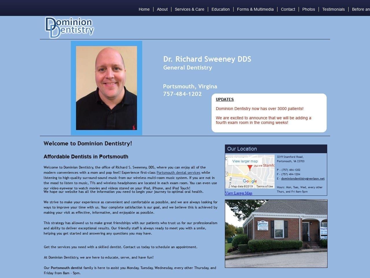 Dominion Dentistry Sweeney Richard S DDS