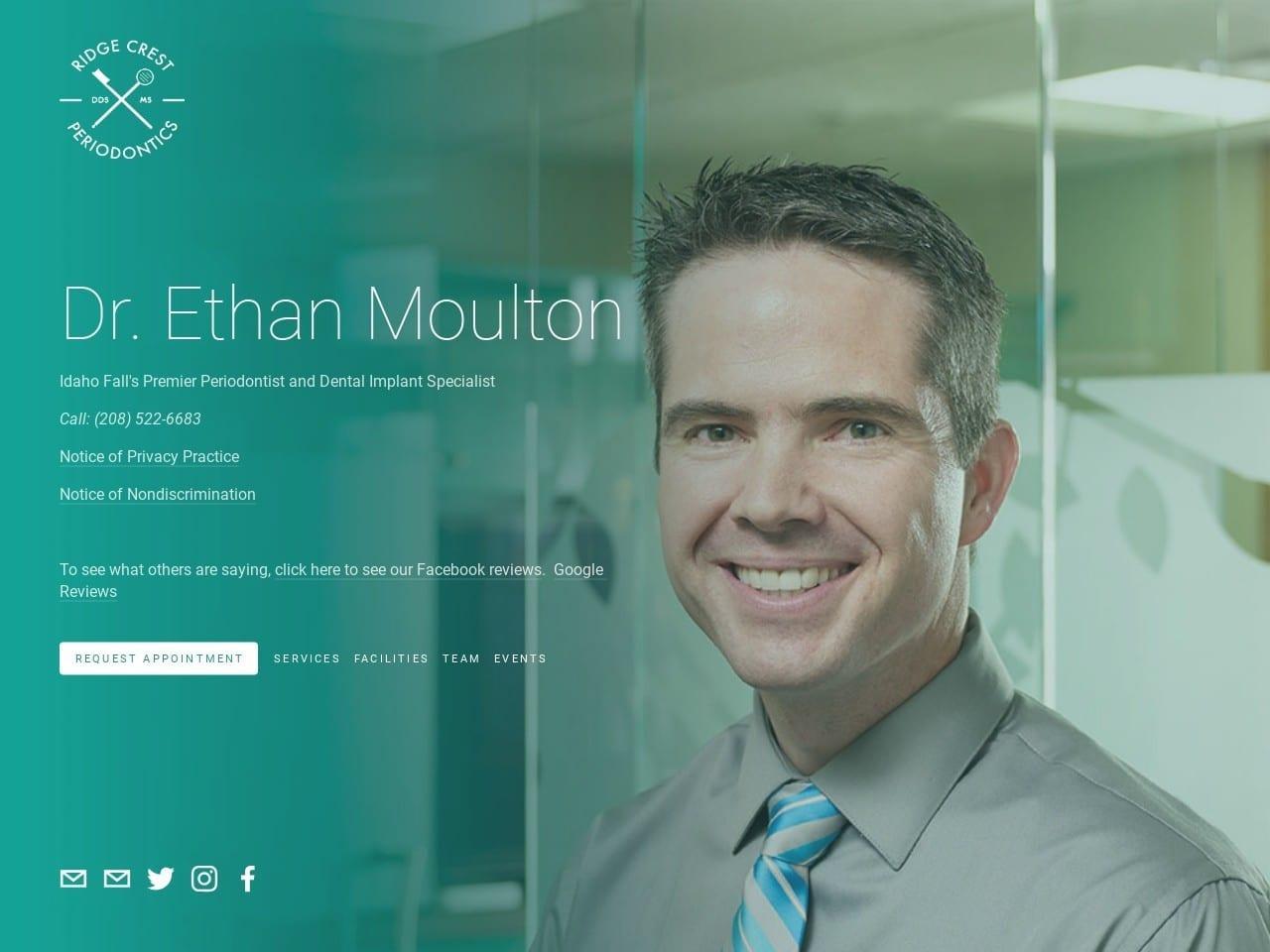 Dr. Ethan D. Moulton DDS MS screenshot