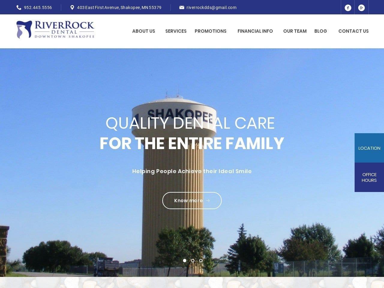 RiverRock Dental screenshot