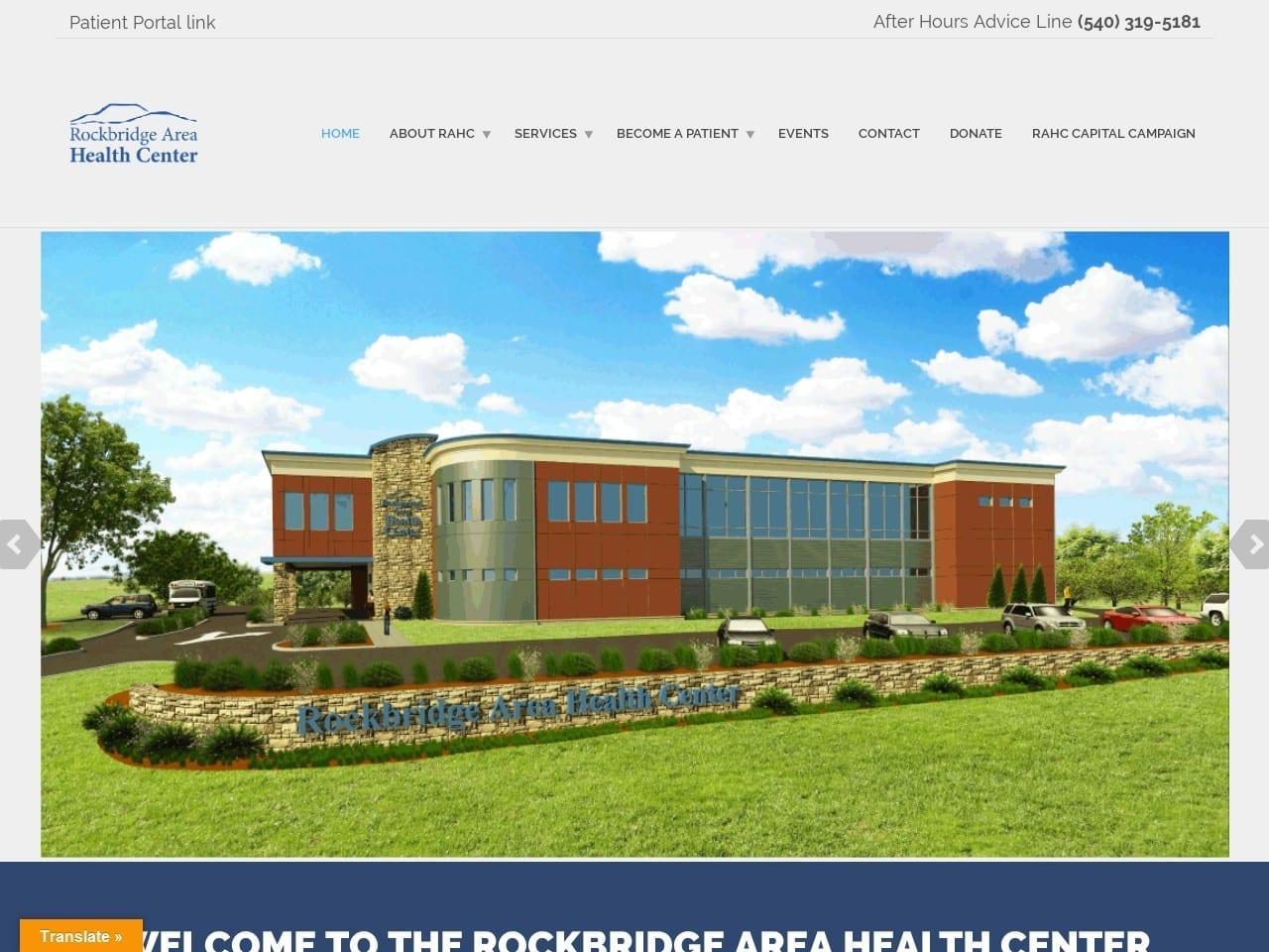 Rockbridge Area Health Center screenshot