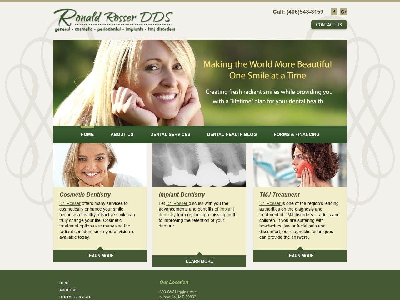 Ronald Rosser DDS screenshot