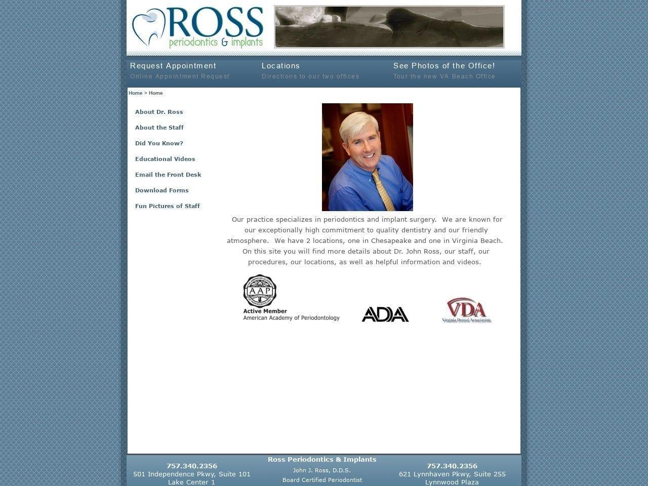Ross John J DDS screenshot
