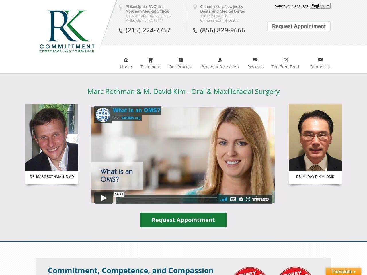 Rothman & Kim Oral & Maxillofacial Surgery screenshot