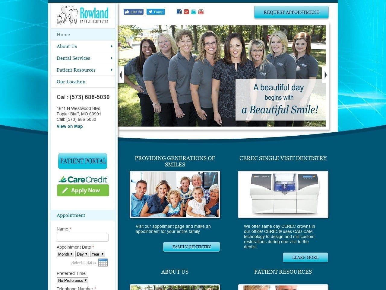 Rowland Dental screenshot