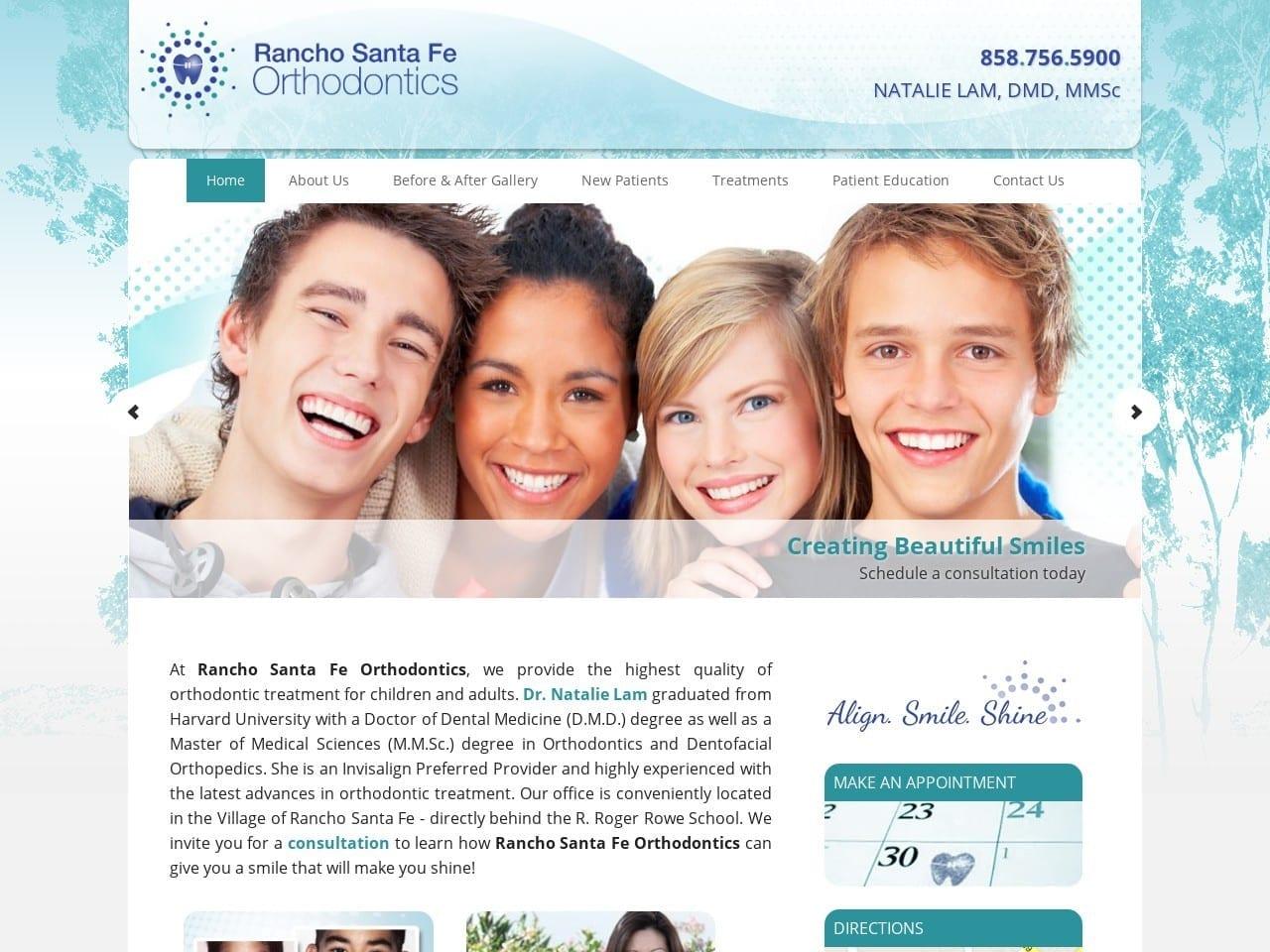 Rancho Santa Fe Orthodontics screenshot