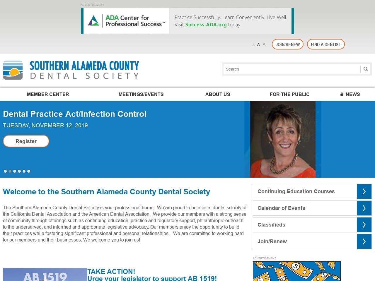 Southern Alameda County Dental screenshot
