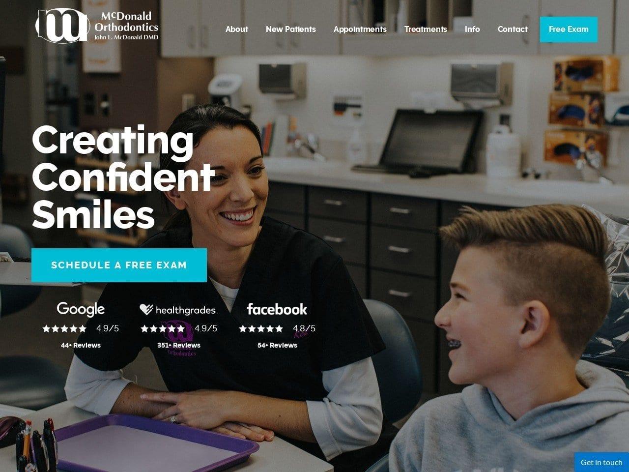 Mc Donald Orthodontics screenshot
