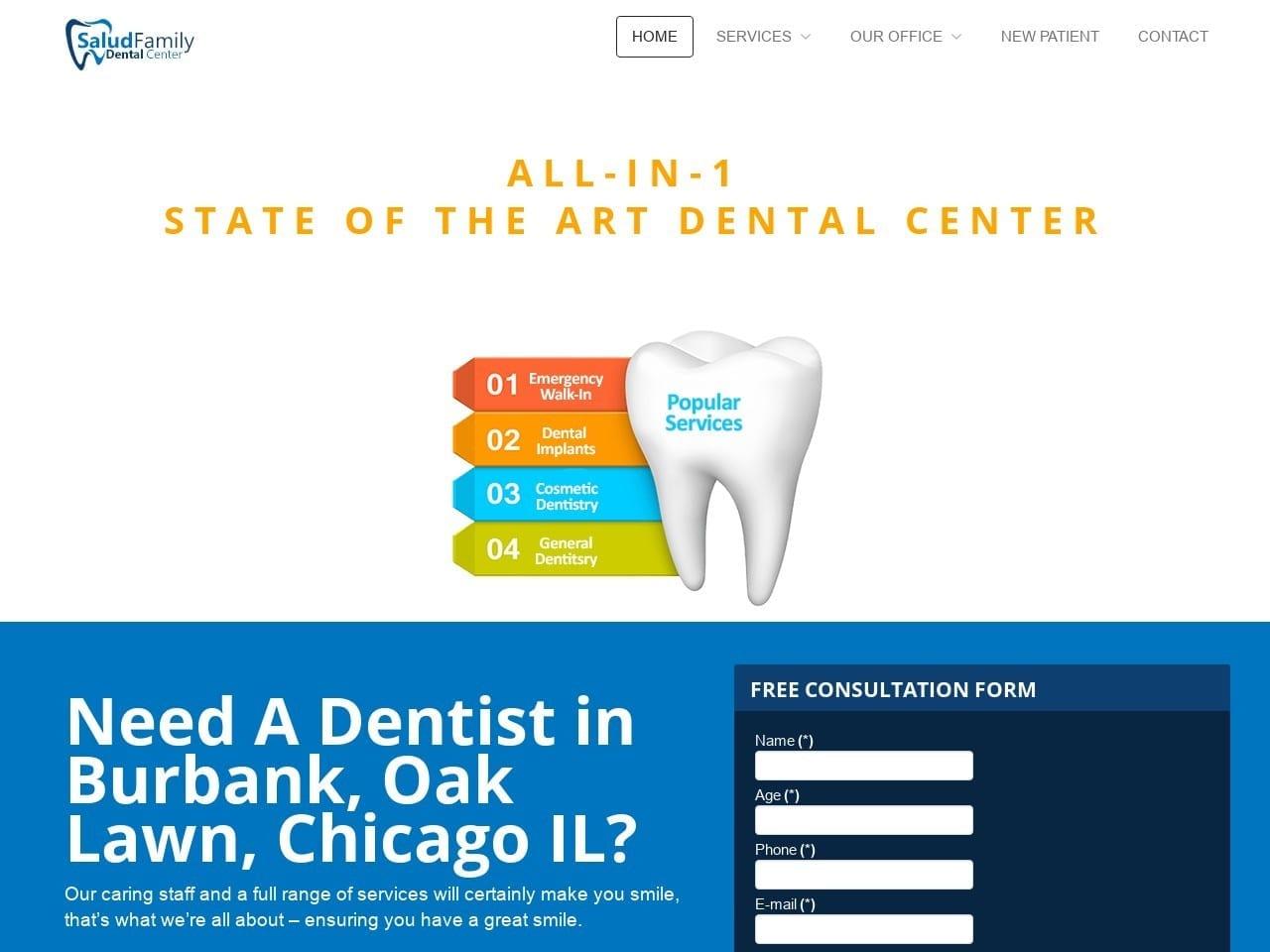 Salud Family Dental Center screenshot