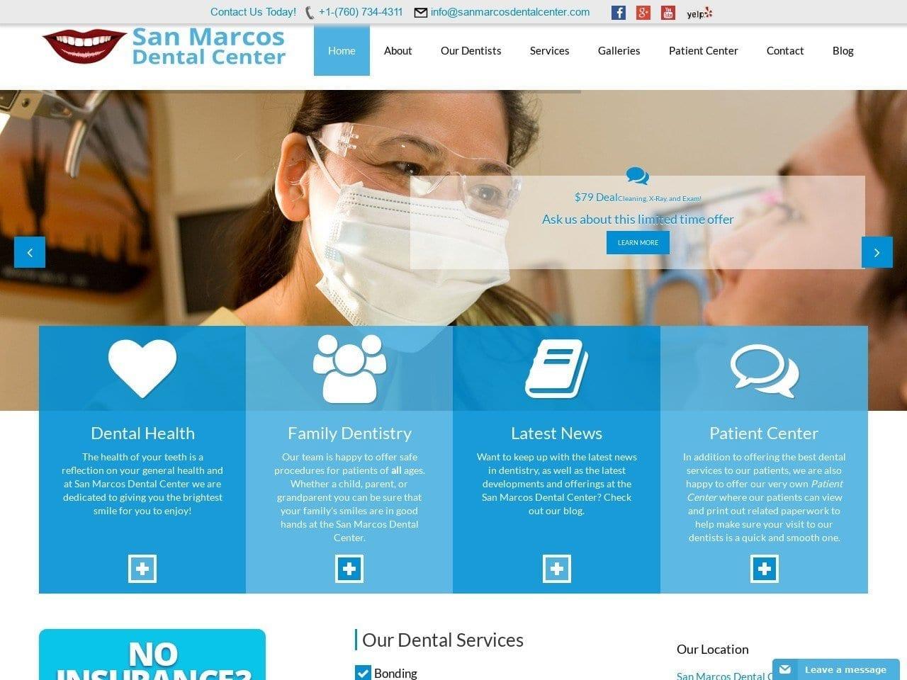 San Marcos Dental Center screenshot