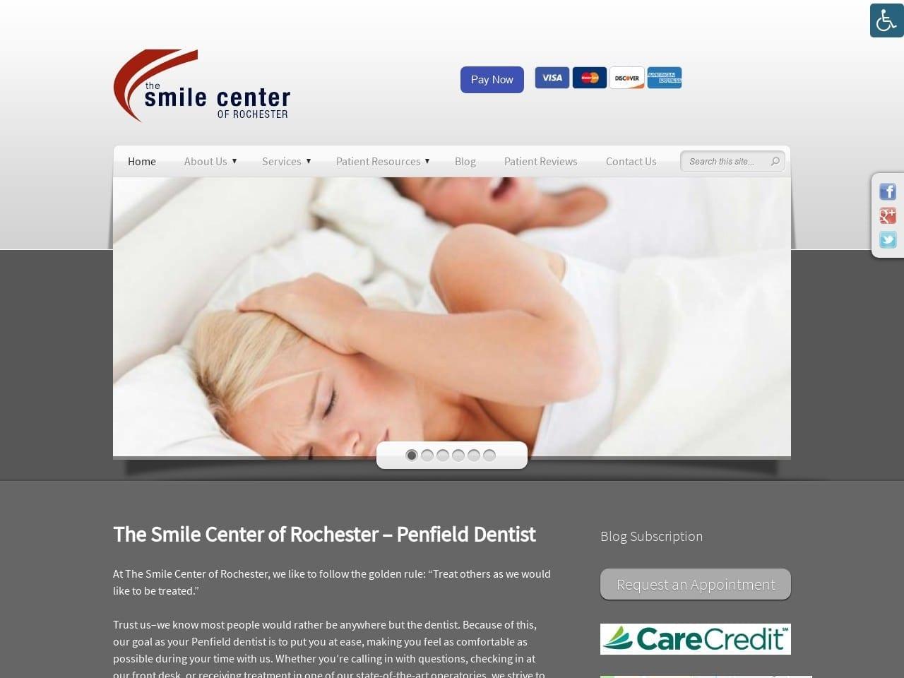 The Smile Center of Rochester screenshot