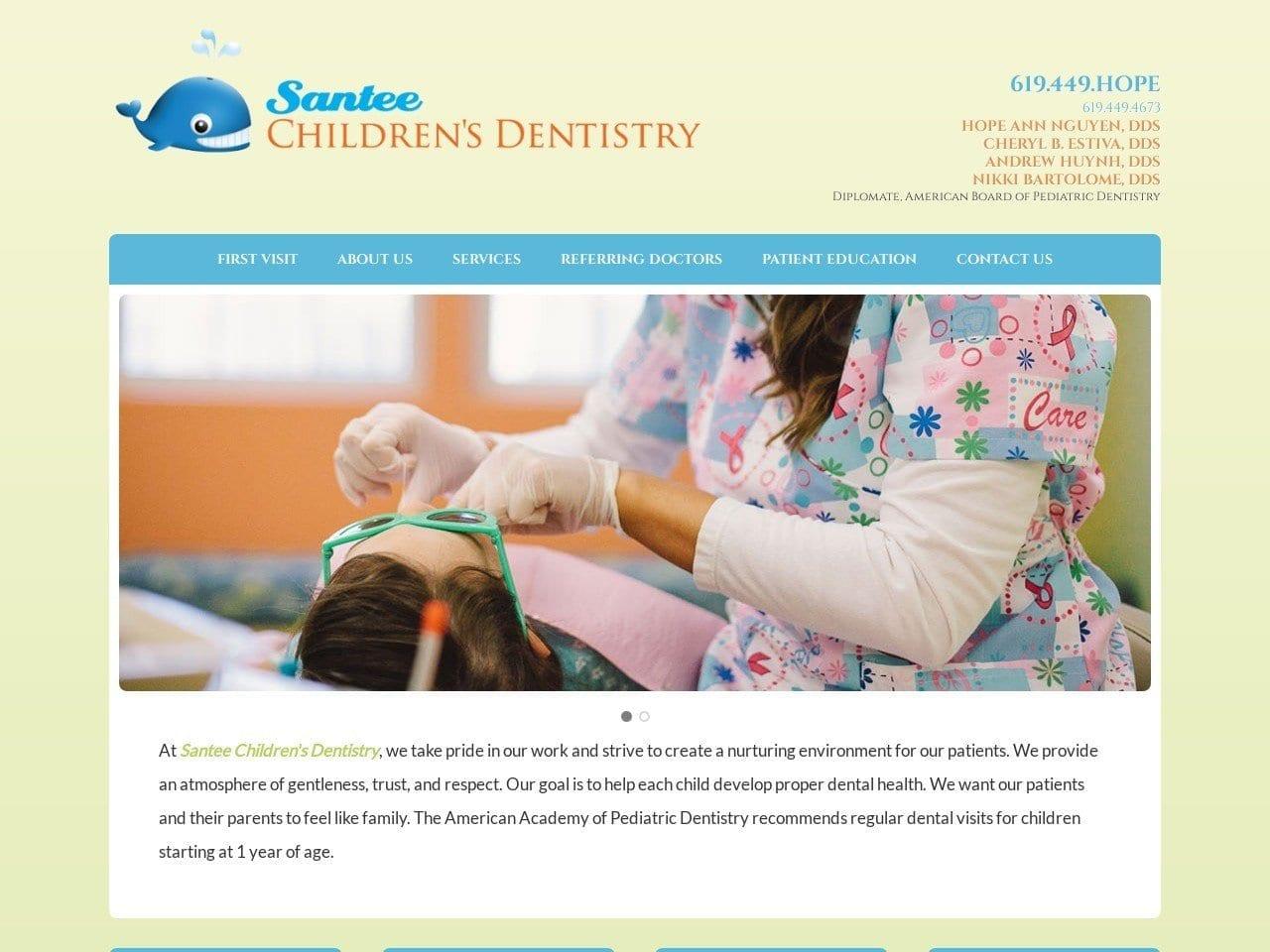 Santee Children Dentist screenshot