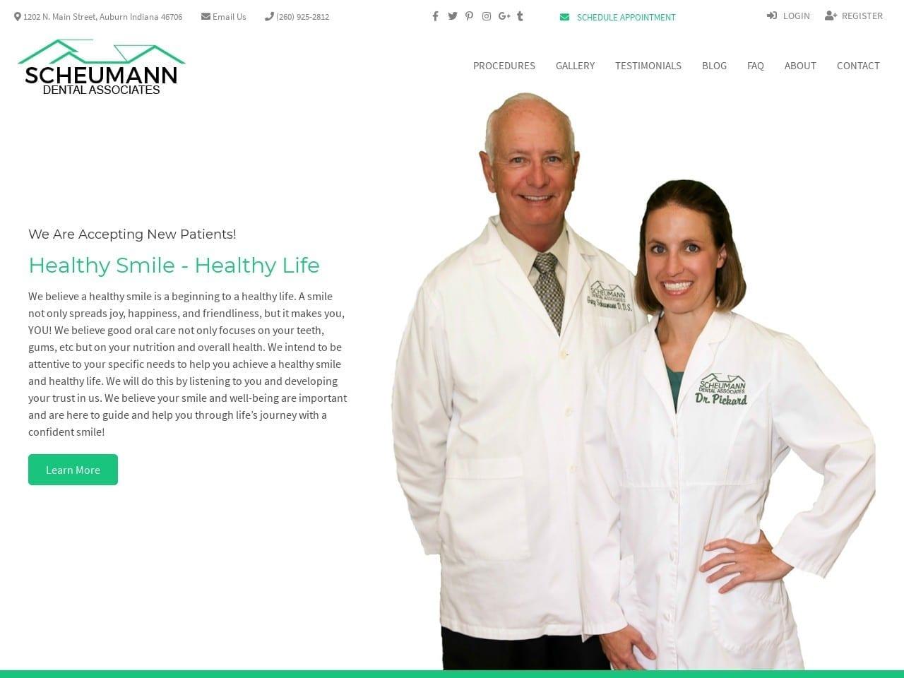 Scheumann Gary a DDS screenshot