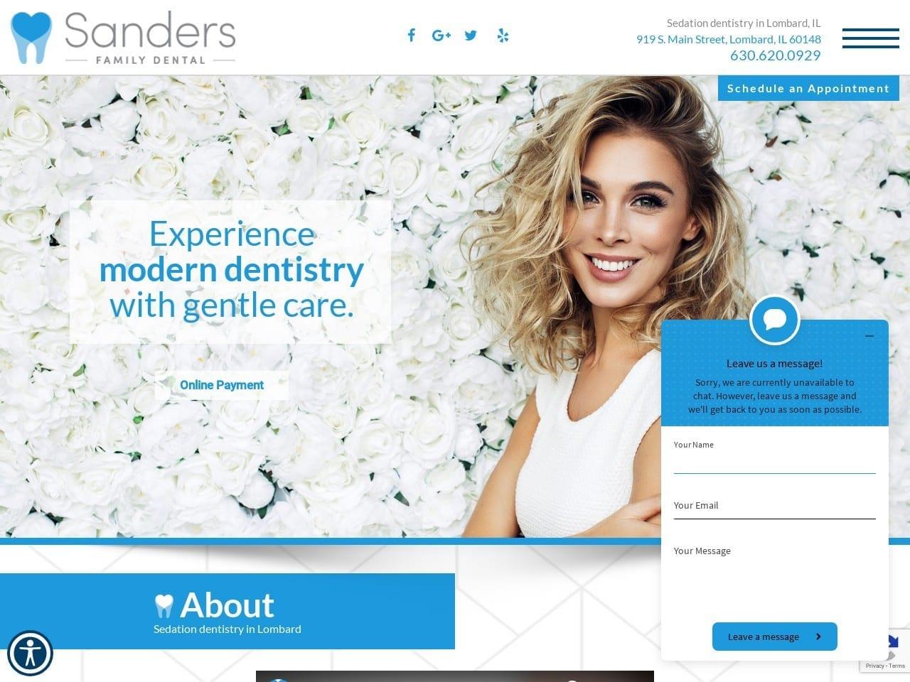 Sanders Family Dental screenshot
