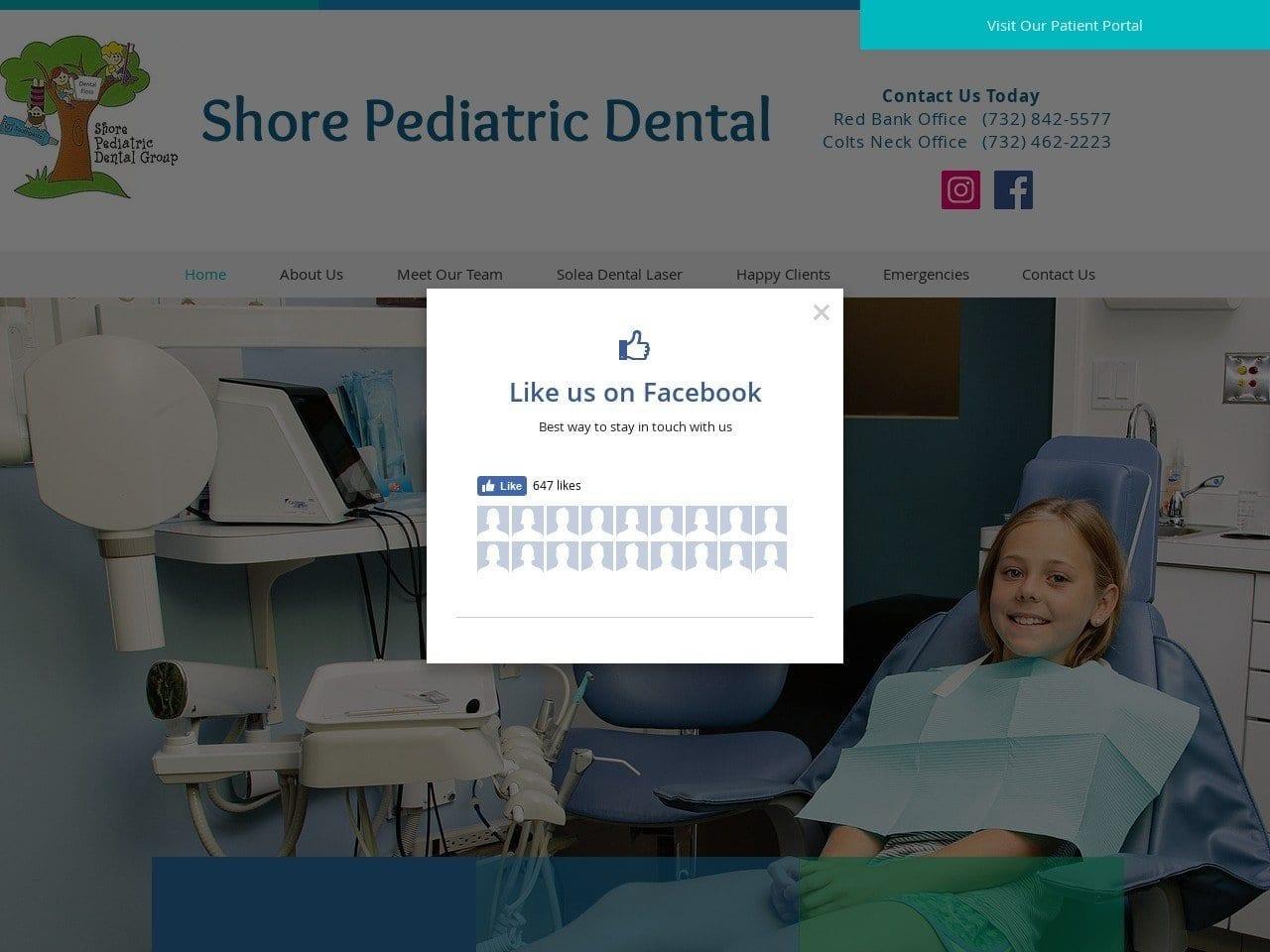 Shore Pediatric Dental Group screenshot