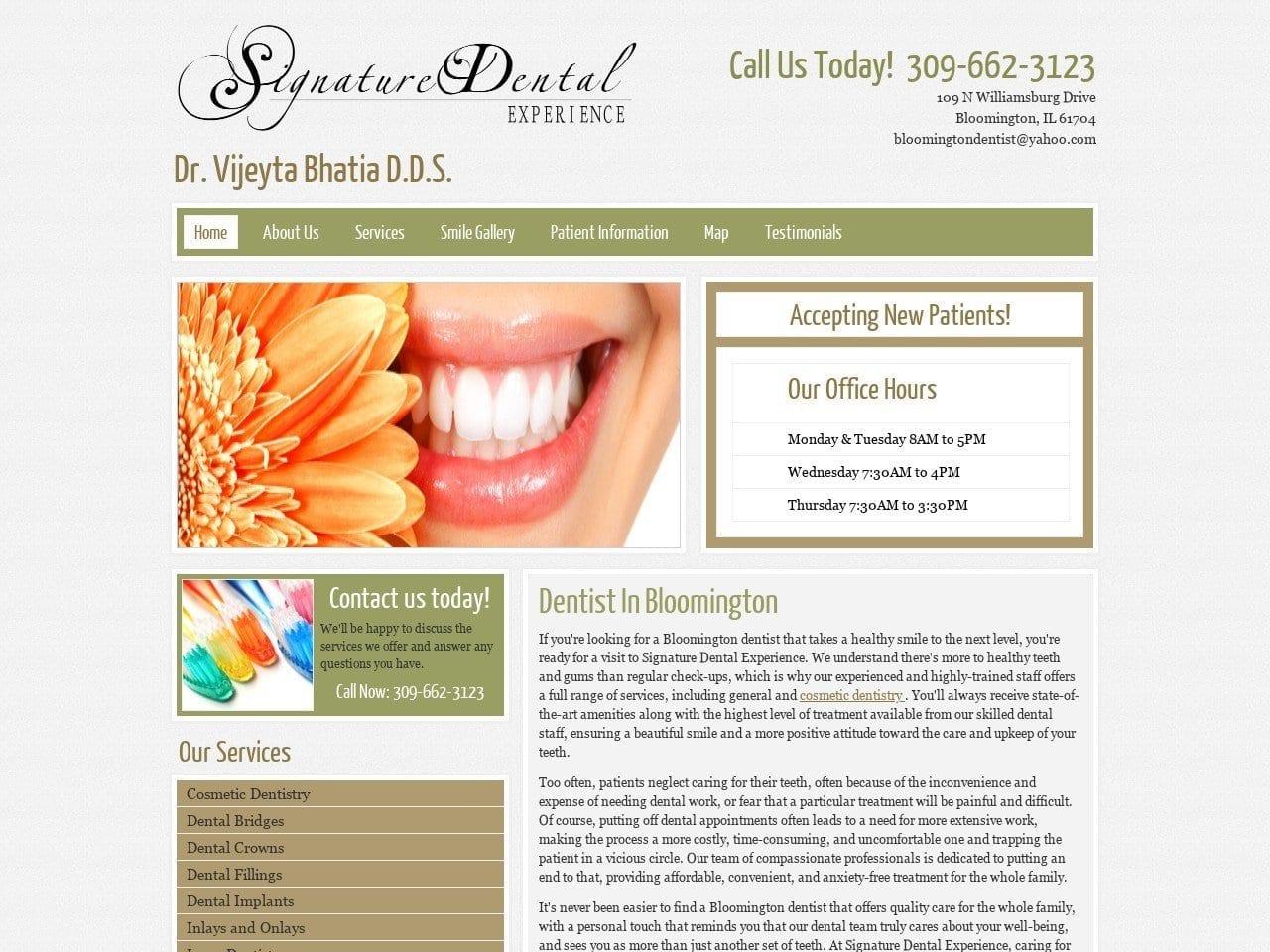 Dr. Vijeyta Bhatia DDS screenshot