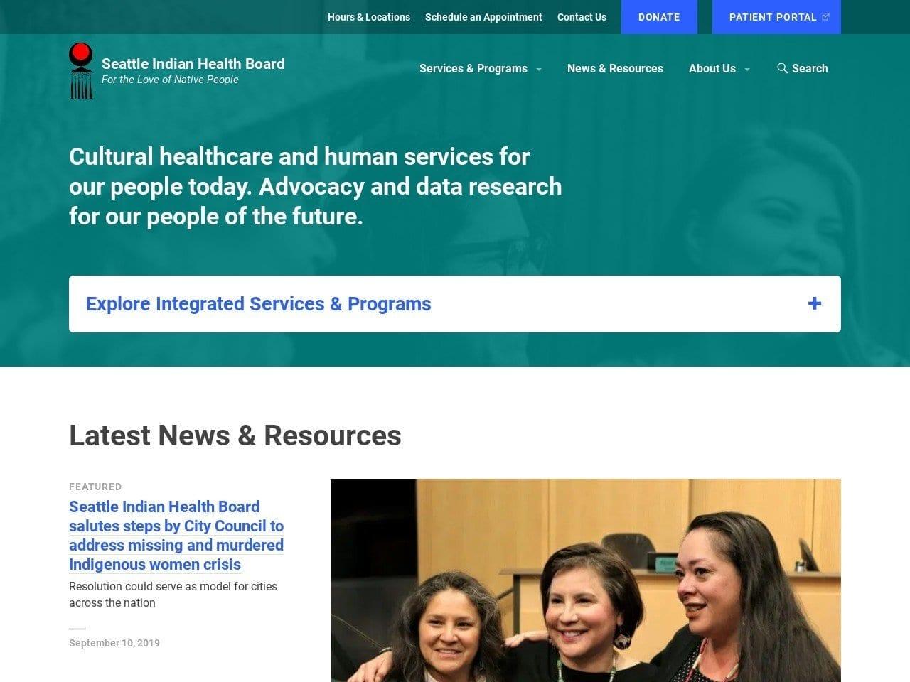 Seattle Indian Health Board screenshot
