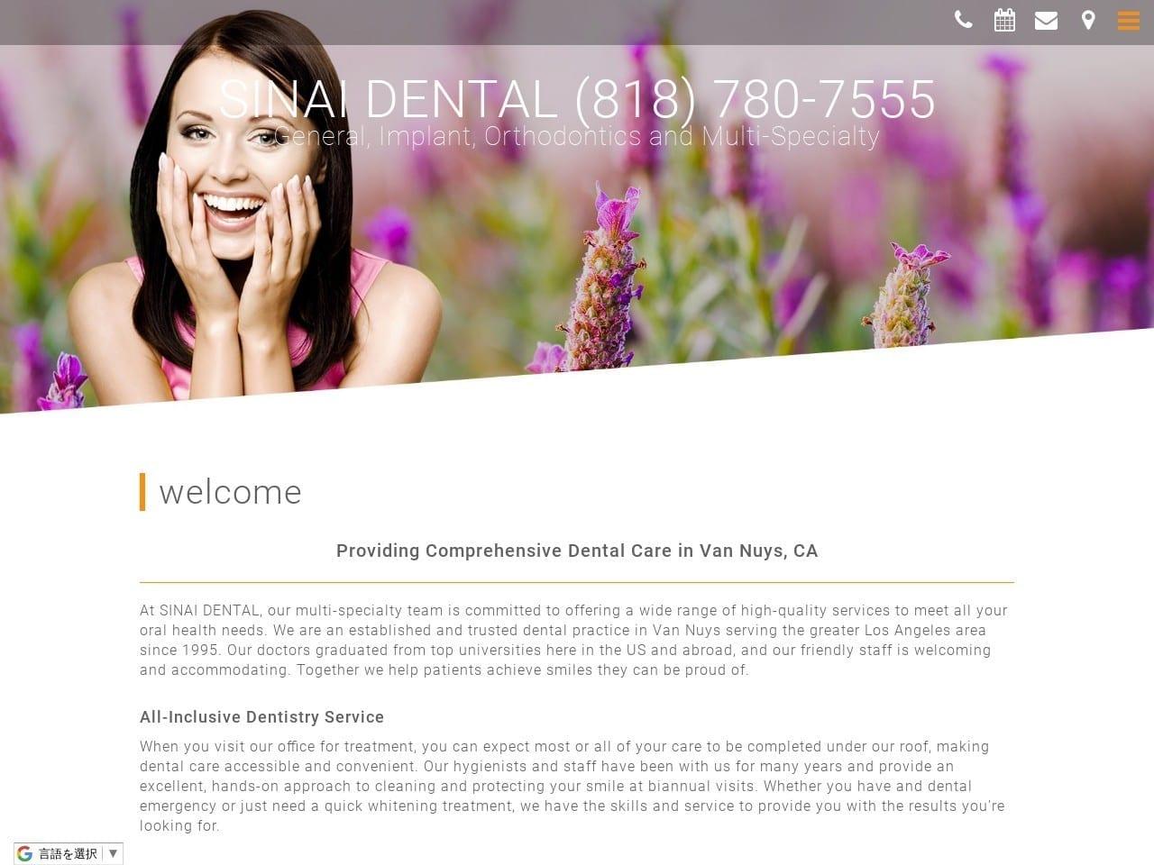 Sinai Dental Group screenshot