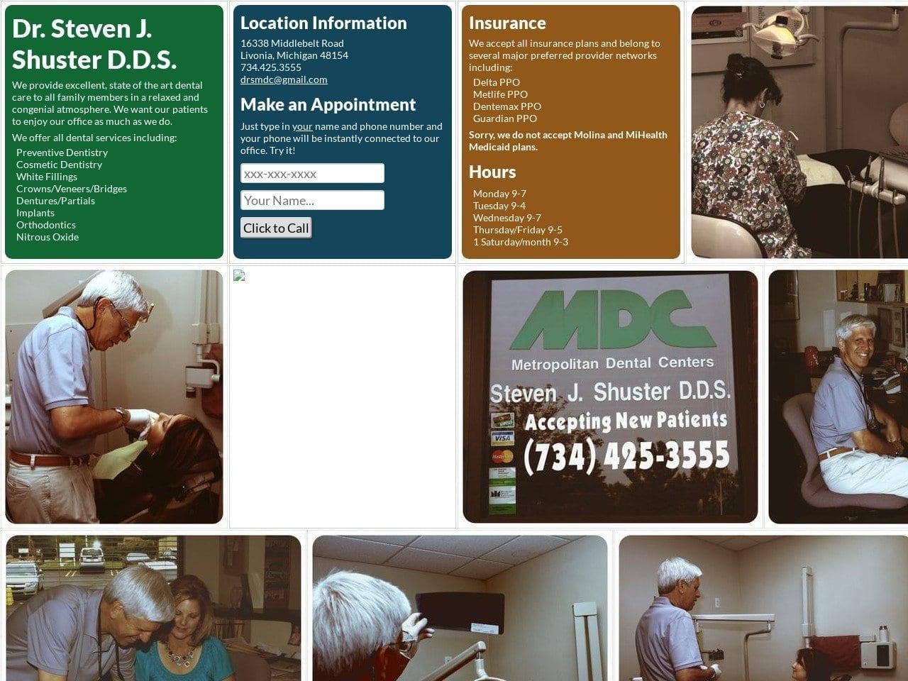 Dr. Steven J. Shuster D.D.S. screenshot
