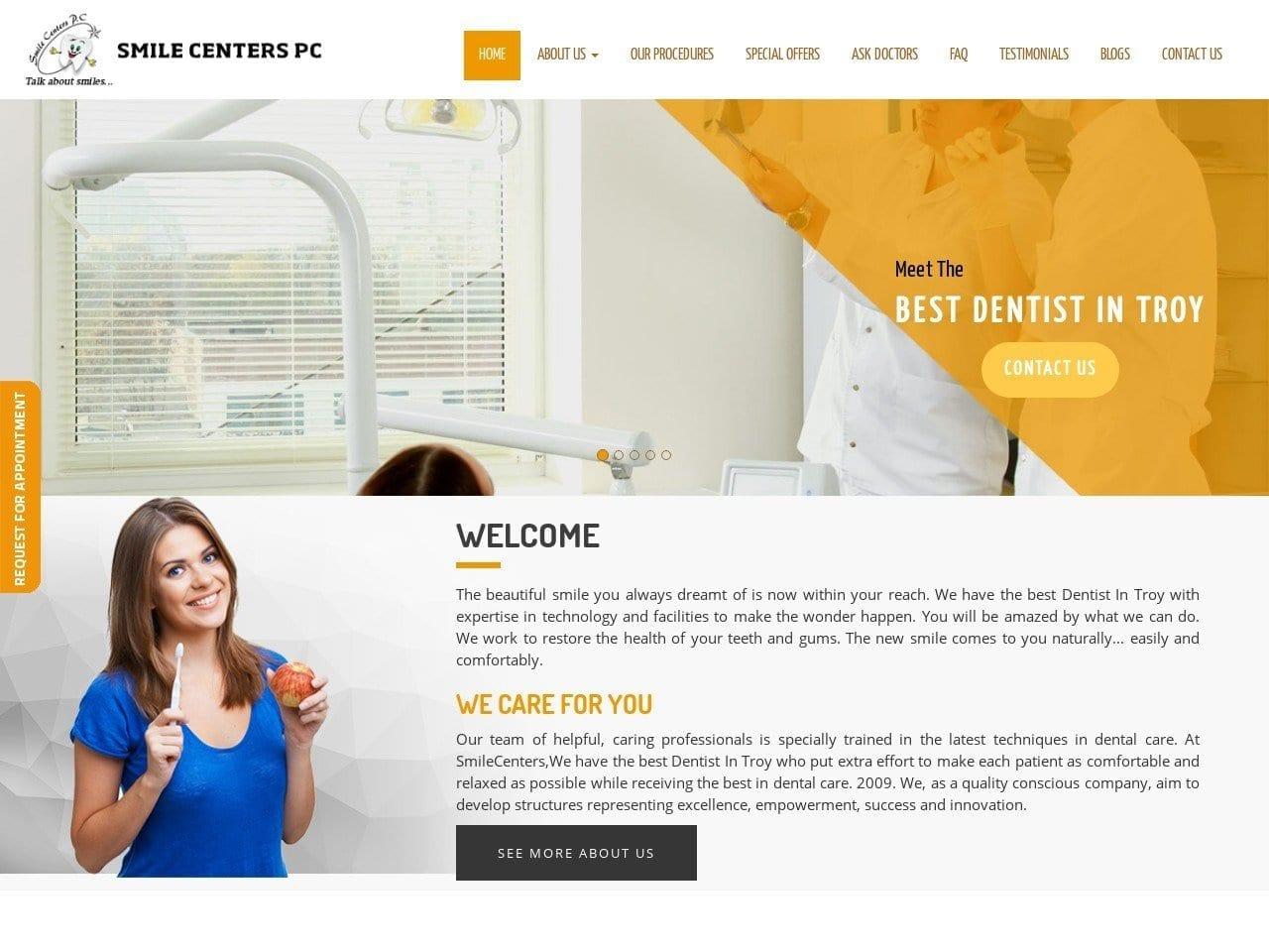 Smile Centers Family Dental screenshot