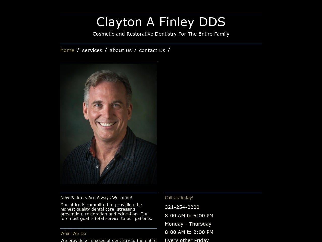 Clayton A Finley DDS LLC screenshot